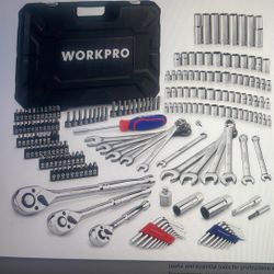 WORKPRO Mechanics Tools Kit & Socket Set