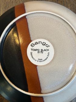 Sango Tempo Black dinnerware