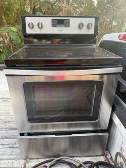 WHIRLPOOL GLASS TOP OVEN RANGE ELECTRIC STOVE