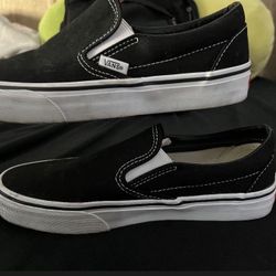 black with white vans