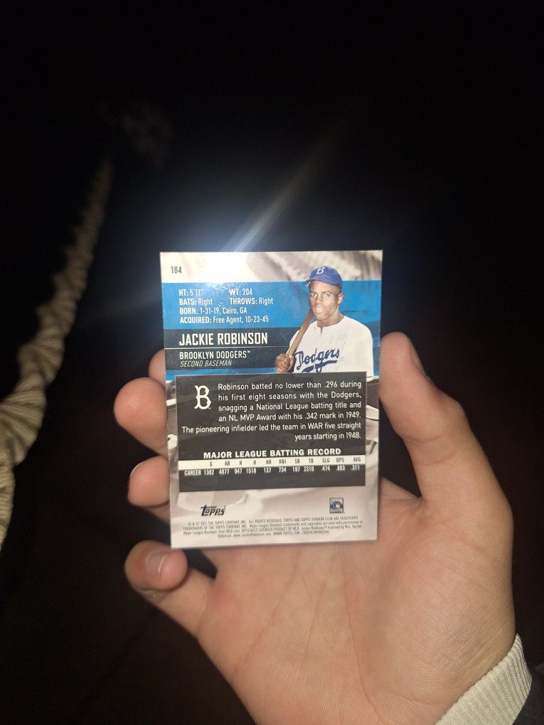 Jackie Robinson Baseball Card