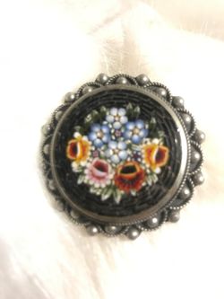 Silver brooch