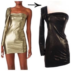 Baja East Shimmer bodycon Dress