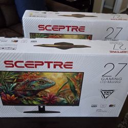 Two 27 inch Monitors LIKE NEW 