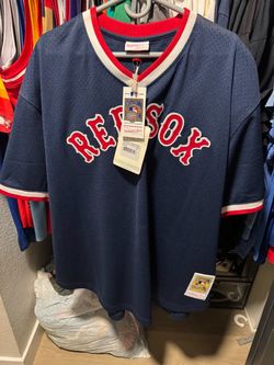 Authentic Mitchell & Ness 1990 Boston Red Sox Ted Williams BP Jersey Sz 56 XXXL