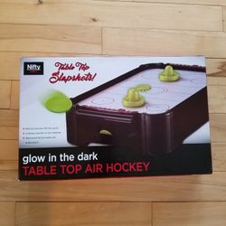 Glow in the Dark Table Top Air Hockey