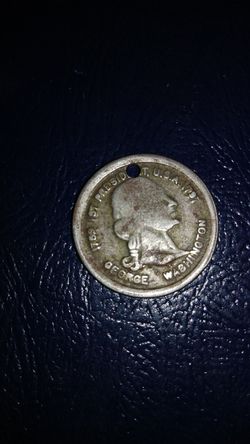 George Washington commemorative funeral token coin