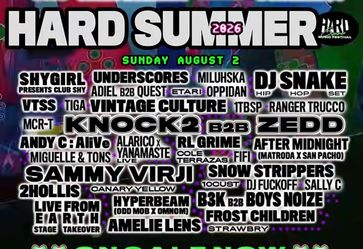 Hard Summer 2026 VIP Sunday ONLY