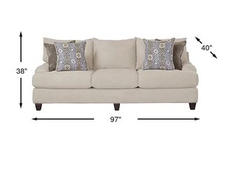 Waverly Park Couch with Ottoman