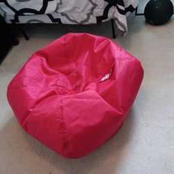 Big Joe Bean Bag Chair Red Clean