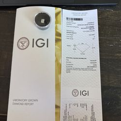 IGI Certified Lab Grown Diamonds