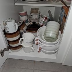 Dish Cups Bowls Spoons 1$ Each