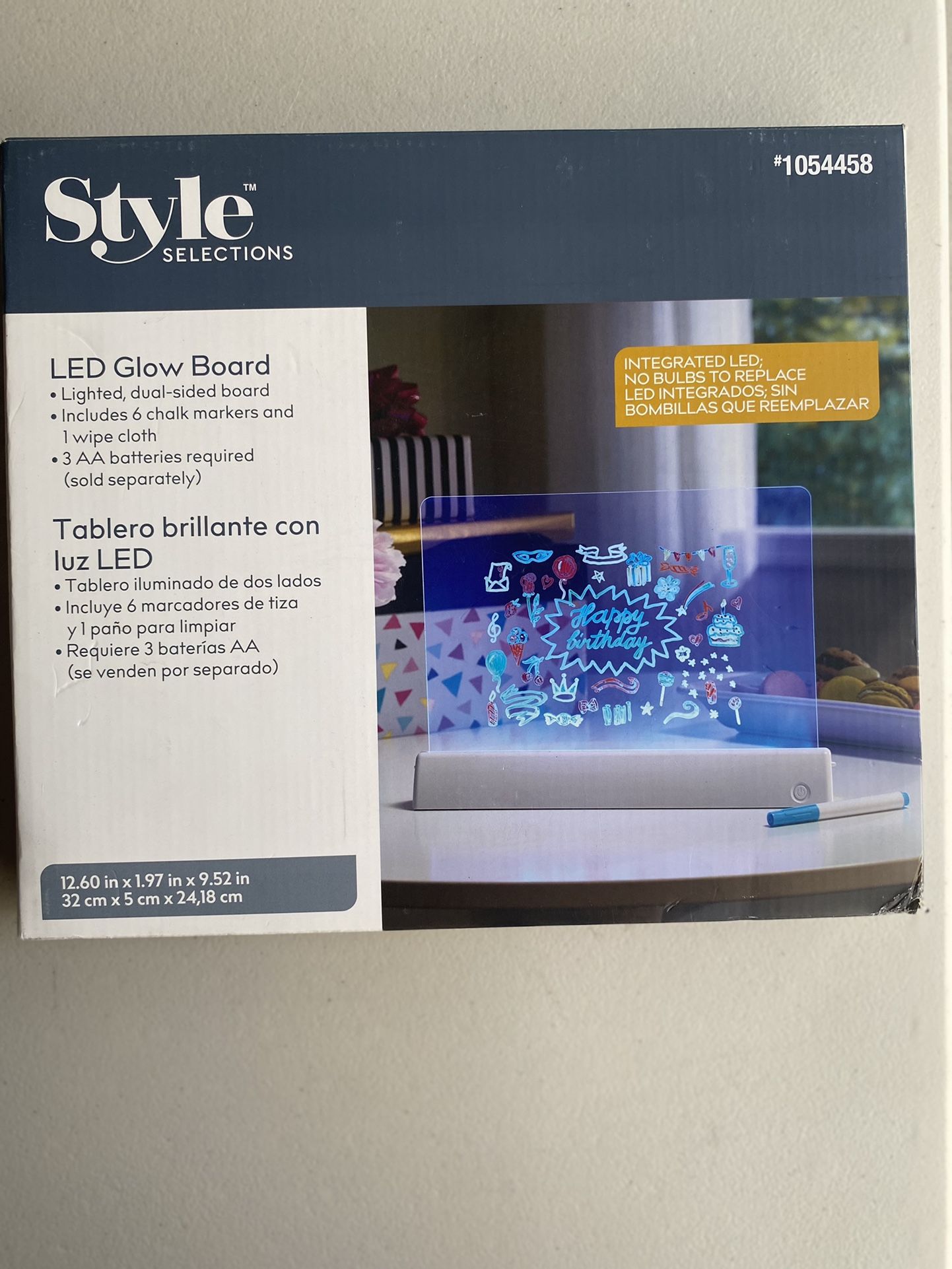 Style Selections 9.52-in LED Large Glow Board Color Changing Effect Lights LED Light