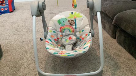 Bright starts portable swing