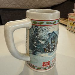 Vintage Miller High Life Christmas Beer Stein Limited Edition🍺🎄
