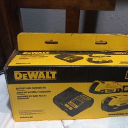 DeWalt 20V MAX Lithium-Ion Battery Kit with 5.0Ah and 2.0Ah Battery and Charger, model number DCB225-2C. 