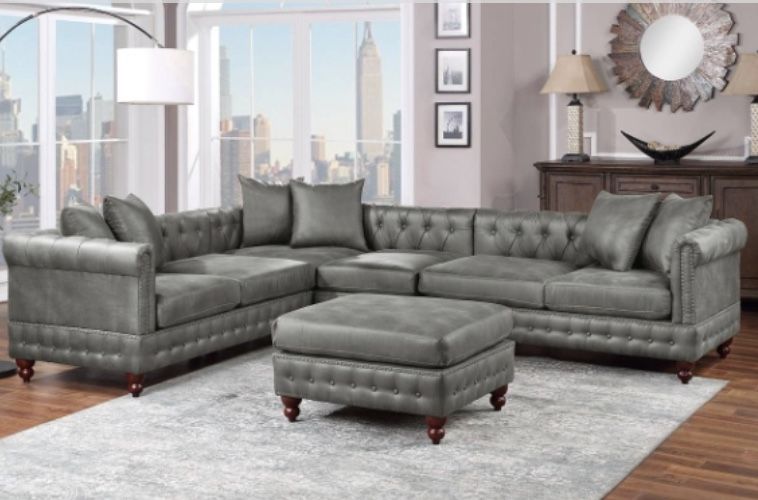 Sectional Sofa + Ottoman