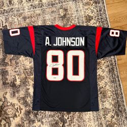 Signed Andre Johnson Houston Texans Jersey – Beckett Witnessed COA
