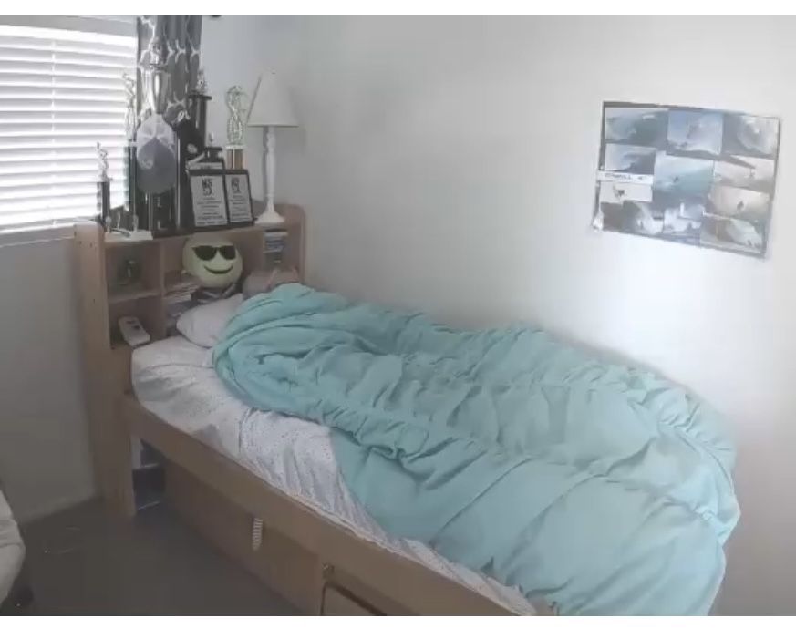 Raised Twin Bed With Under Bed 4 Drawer Storage.
