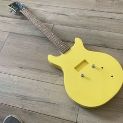 Unbranded P 90 double cut electric guitar