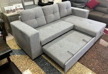 Monaco pullout sofa sectional with Storage $599