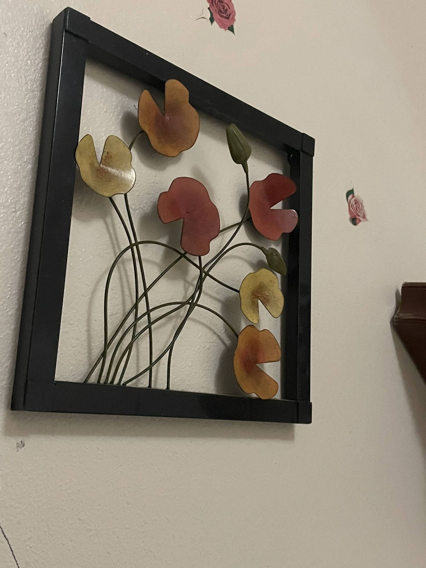 Metal Flowers Wall Picture 