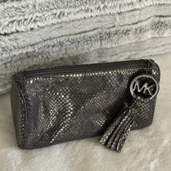 Authentic Michael Kors Metallic Pouch &  Rhineston Backpack Bag 