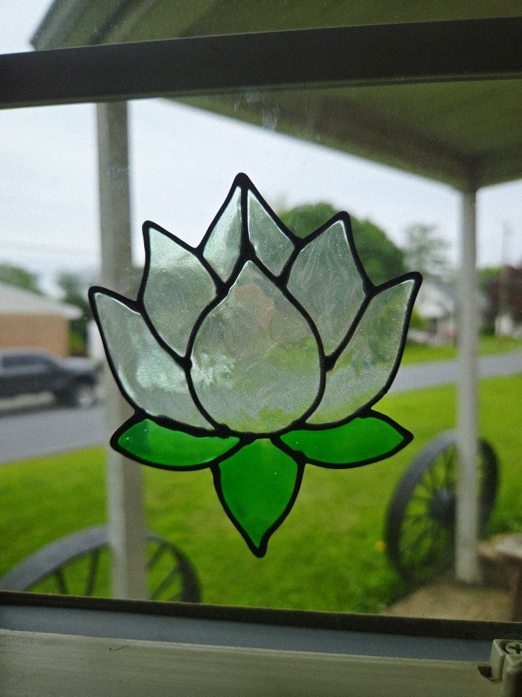 Lotus Window Cling Set of 2