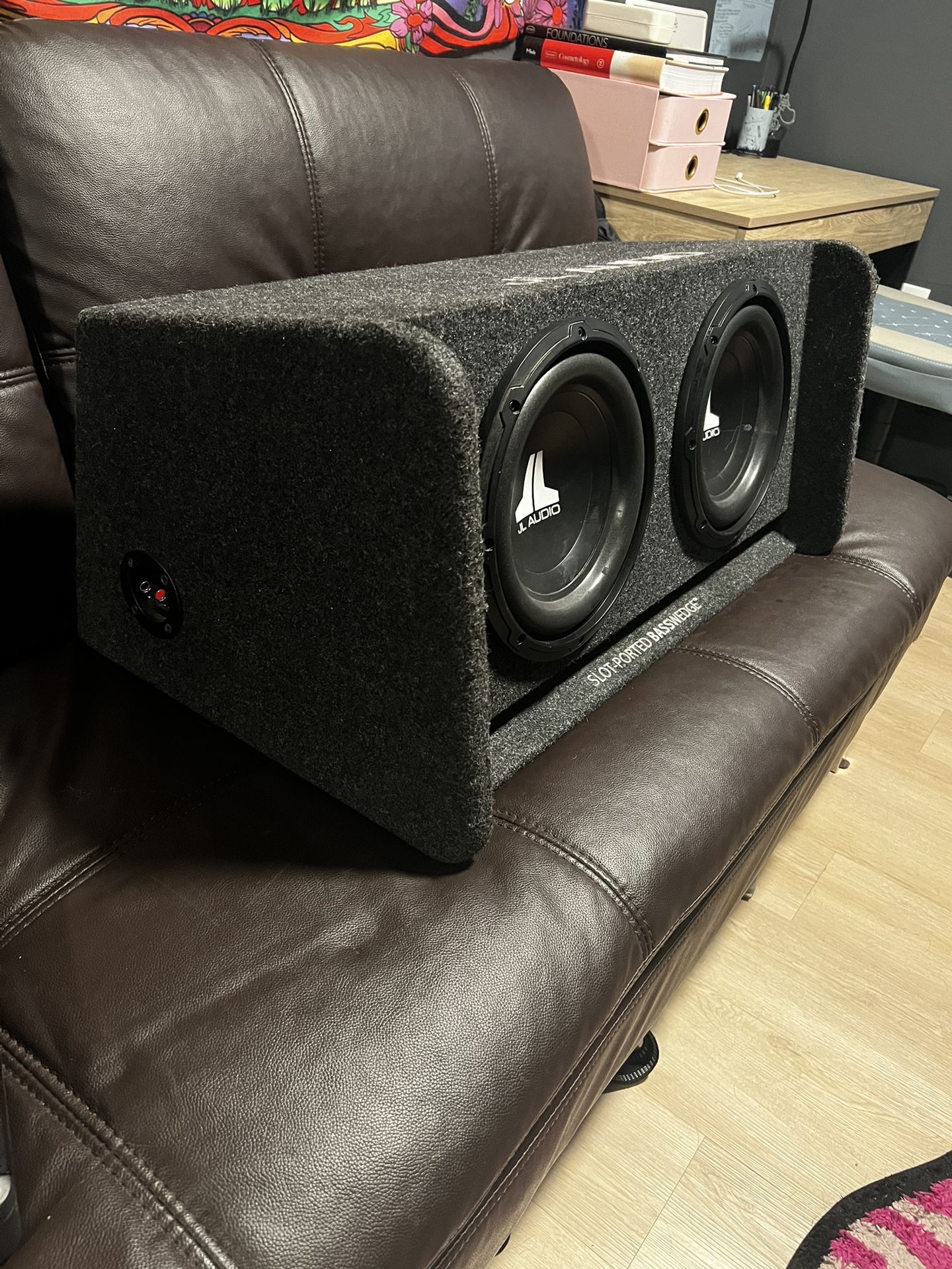 2x 10” JL Audio Car Subwoofers (w downfacing option) + Alpine MRV-M600 Amp