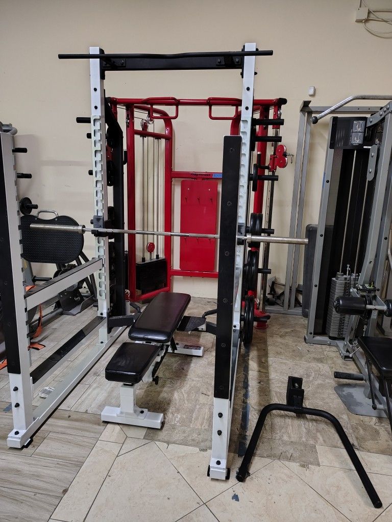 York Barbell StS Multifunction POWER RACK EXERCISE FITNESS GYM EQUIPMENT