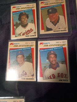 24 different baseball cards
