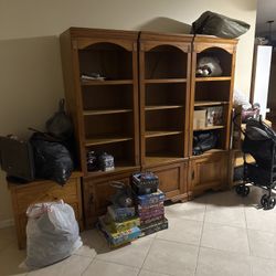 SOLID WOOD BOOKSHELVES