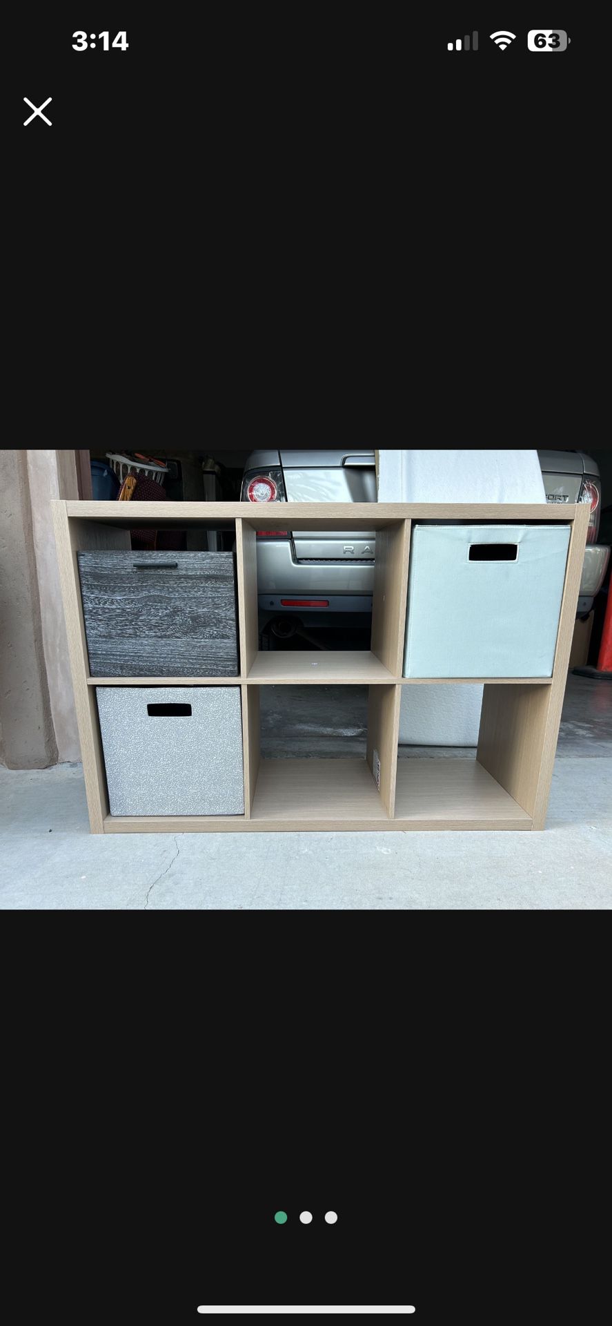 6 Cube Storage Bookshelf, Unit Shelf, Wooden Closet Cabinet, Organizer Rack in Study, Whitewash From IKEA Brand New Or Best Offers 