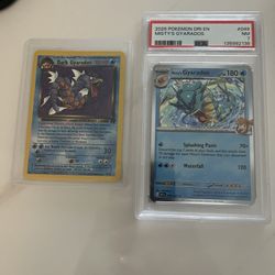 Gyarados Lot - Includes PSA 7 Misty’s And Dark NM