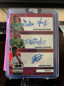 Panini Prizm FIFA World Cup 2026 Senegal Triple Auto Card