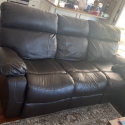 Beautiful lather sofa just asking 85