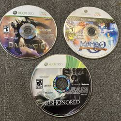 Kameo Elements Of Power & Dark Void & Dishonored Xbox 360