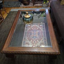 Glass Coffee Table and End Tables