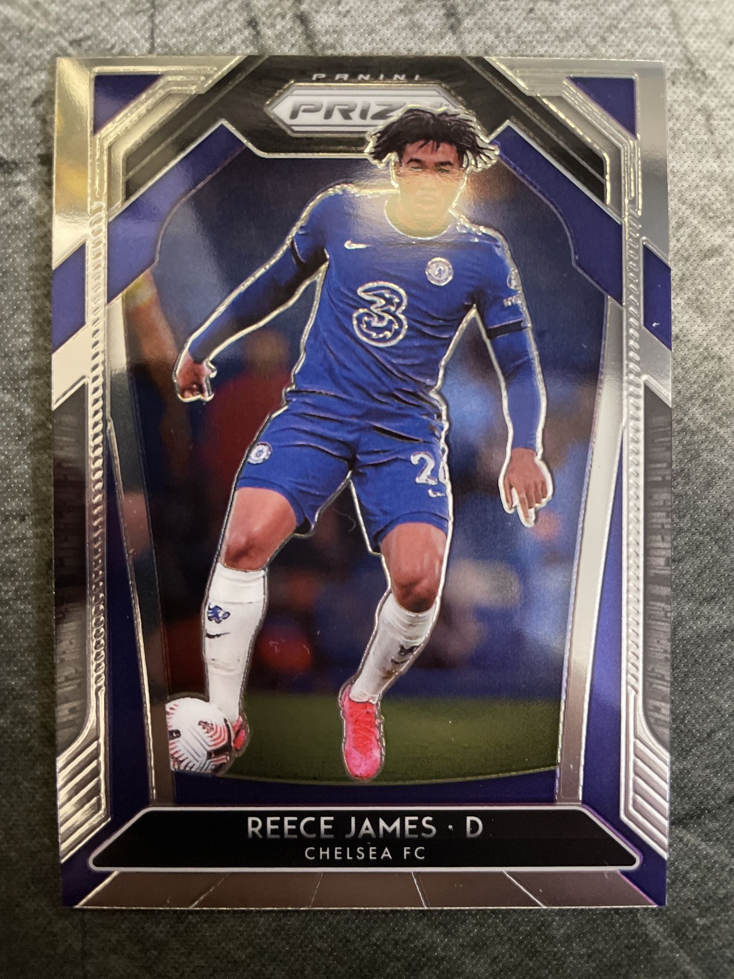 2020-21 Panini Prizm Premier League Reece James Chelsea RC Base Card #215