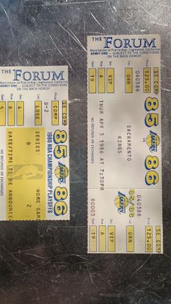 Vintage Laker tickets