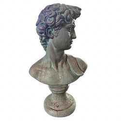 AUSTIN Michelangelo David Bust Statue 13.5” Vintage Chalk Replica