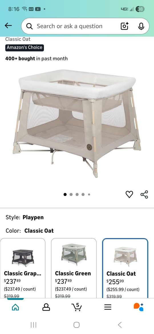 Maxi-cosi Play Yard/bassinet 