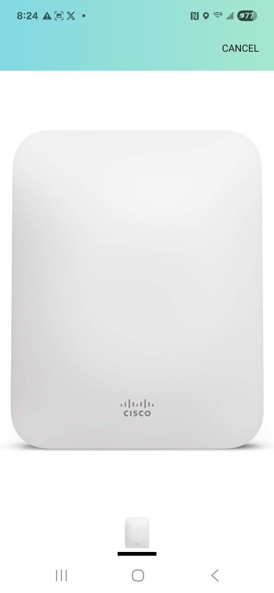 Meraki MR18 Dual-Band Cloud-Managed Wireless Network Access Point - 2x2 MIMO 802.11n, 600Mbps, Enterprise Class, 802.3af PoE, Requires Cloud License