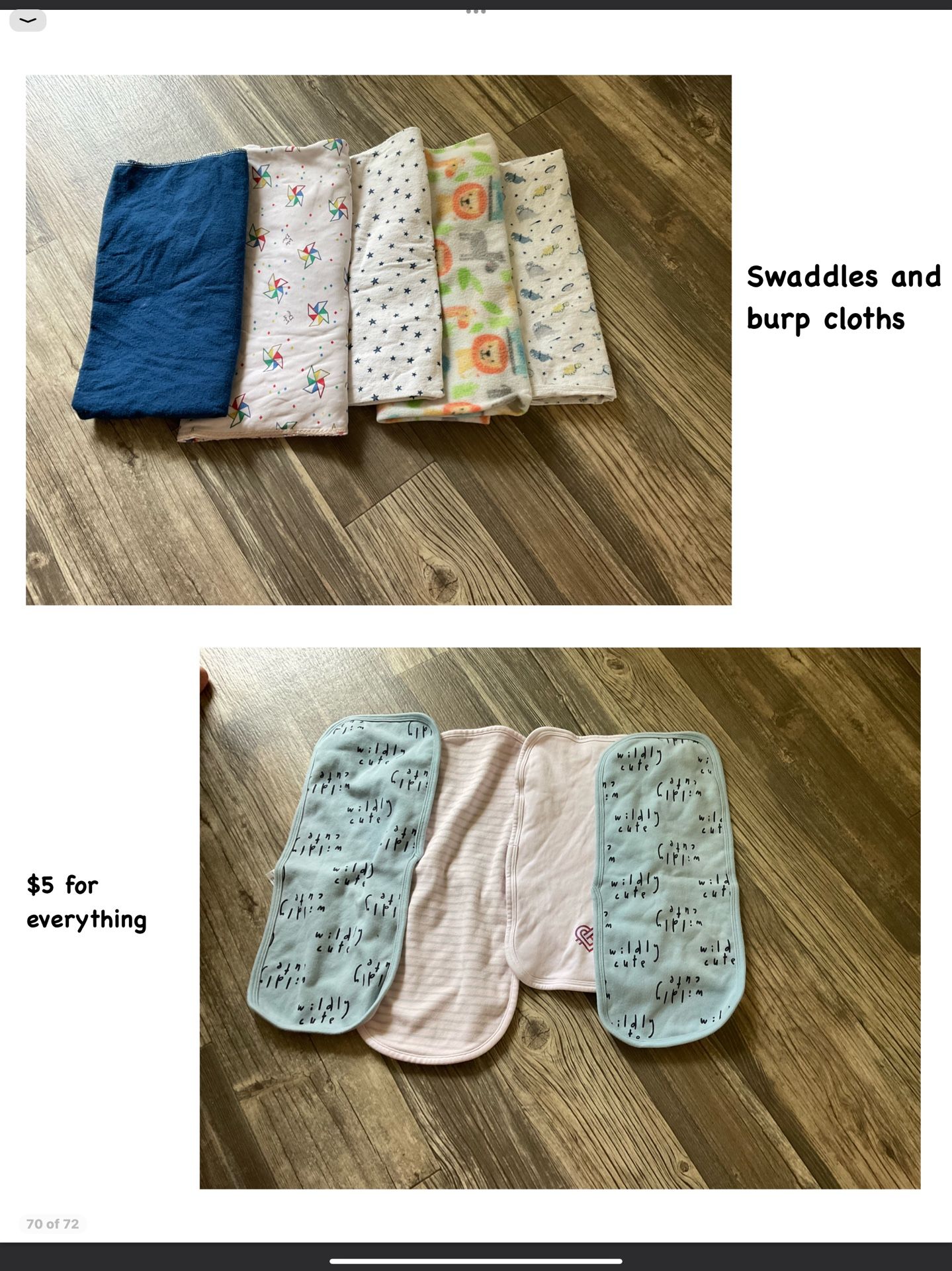 Swaddles & Burp Cloths