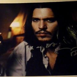Autographs Johnny Depp Apx 8x10 Hand Signed Photo 