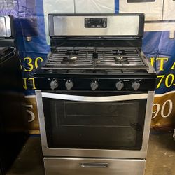 WHIRLPOOL GAS STOVE 30”WIDE STAINLESS STEEL