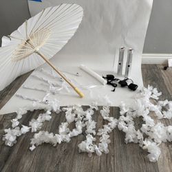 Wedding Reception Items (parasol and light ups)