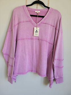 EASEL BRAND asymmetrical sweatshirt new with tags