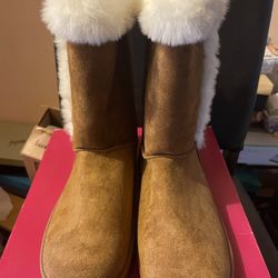 Chestnut Color Boots Size 10