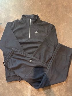 black sweatsuit